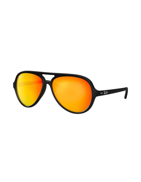 Ray Ban Rb4125 601S69 Cats 5000 Naranja Espejo Negro Mate | Sunnies...