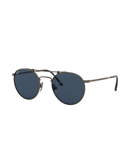 Ray Ban RB8147 9138T0 Round Titanium Azul Pewter Original | Sunnies...