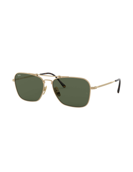 Ray Ban RB8136 913658 Caravan Titanium Negro G-15 Dorado | Sunnies.uno