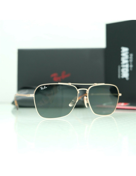 Ray Ban RB8136 913658 Caravan Titanium Negro G-15 Dorado | Sunnies.uno