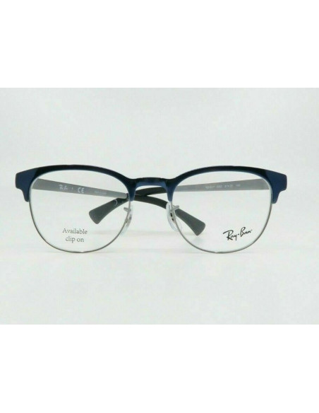 Ray Ban Oftalmico Rb6317 2863 Clubmaster Metal Azul Plata | Sunnies...