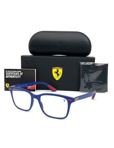 Ray Ban Rb7144M F604 Oftalmico Square Scuderia Ferrari Azul Rojo | ...