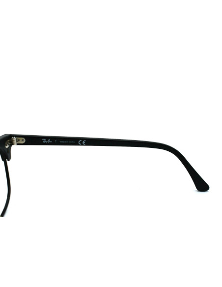 Ray Ban Oftálmico Rb5154 2077 Clubmaster Negro Mate Gris | Sunnies.uno