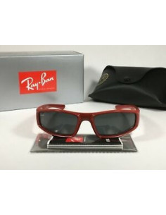 Ray Ban Rb4335 6487/87 Rectangular Acetato Rojo Negro | Sunnies... 2