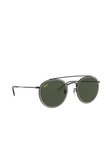 Ray Ban Rb3647n 921231 Round Double Bridge Negro Clasico | Sunnie...