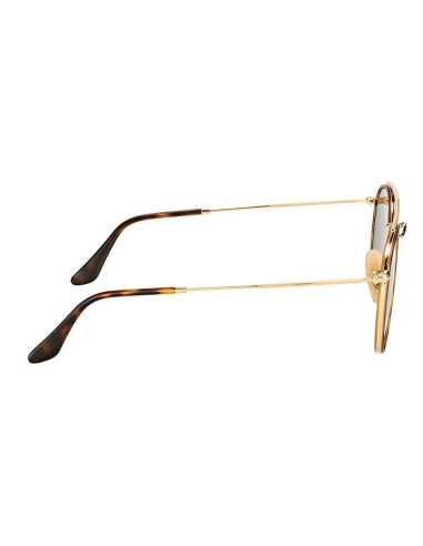 Ray Ban Rb3647n 001 Round Double Bridge Negro G-15 Dorado | Sunnies.uno