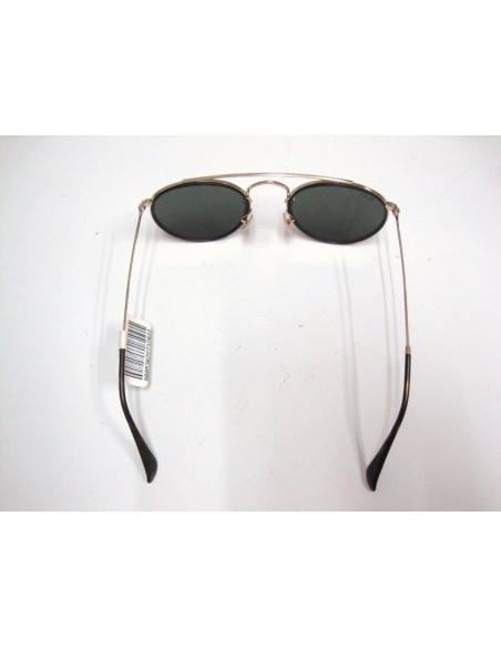 Ray Ban Rb3647n 001 Round Double Bridge Negro G-15 Dorado | Sunnies.uno