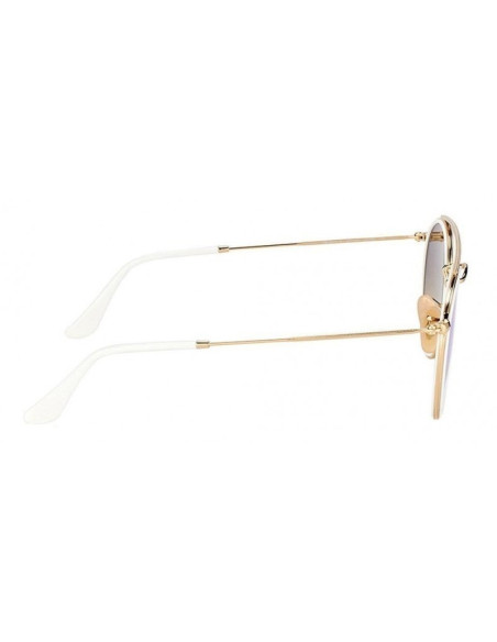 Ray Ban Rb3647n 001 Round Double Bridge Negro G-15 Dorado | Sunnies.uno