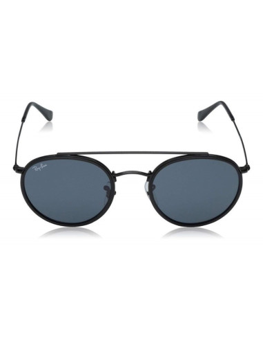 Ray Ban Rb3647n 001 Round Double Bridge Negro G-15 Dorado | Sunnies.uno