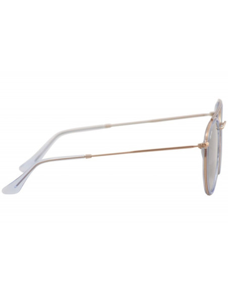 Ray Ban Rb3647n 001 Round Double Bridge Negro G-15 Dorado | Sunnies.uno