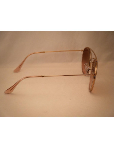 Ray Ban Rb3647n 001 Round Double Bridge Negro G-15 Dorado | Sunnies.uno