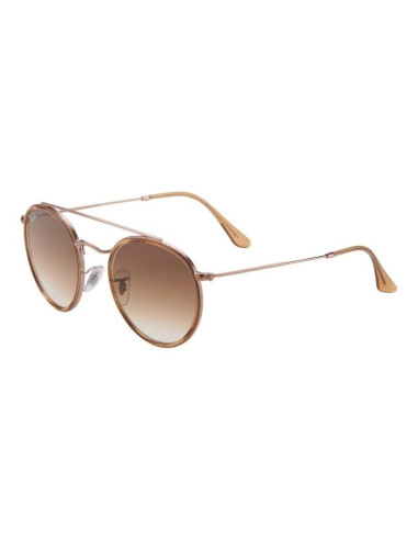 Ray Ban Rb3647n 001 Round Double Bridge Negro G-15 Dorado | Sunnies.uno