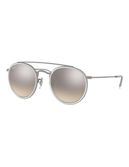 Ray Ban Rb3647n 001 Round Double Bridge Negro G-15 Dorado | Sunnies.uno