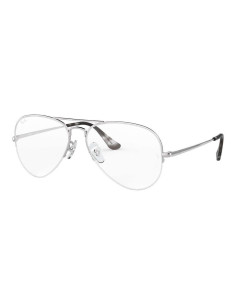Ray Ban Oftalmico Rb6589 2501 Aviator Gaze Plateado Original | Sunn...