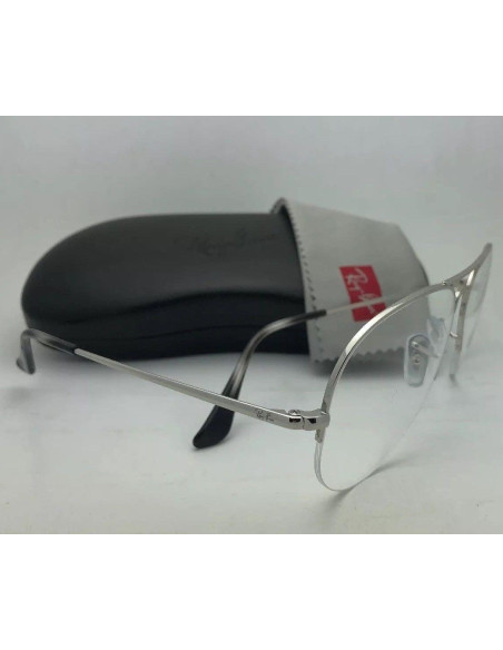 Ray Ban Oftalmico Rb6589 2501 Aviator Gaze Plateado Original | Sunn...