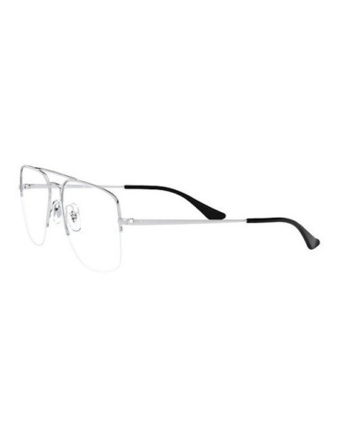 Ray Ban Rb6441 2501 new Aviator Oftalmico Plateado Negro Original