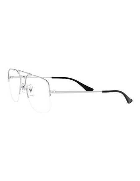Ray Ban Rb6441 2501 new Aviator Oftalmico Plateado Negro Original