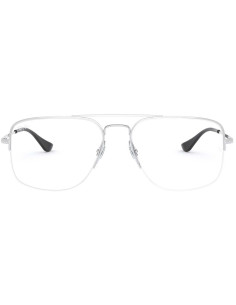 Ray Ban Rb6441 2501 new Aviator Oftalmico Plateado Negro Original 2