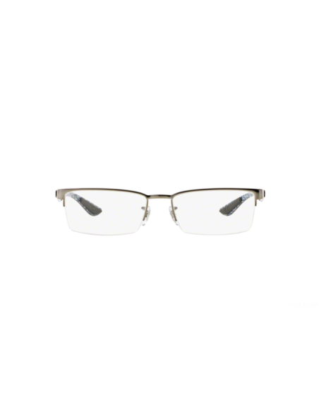 Ray Ban Oftalmico Rb8412 2502 Square Azul Fibra De Carbono
