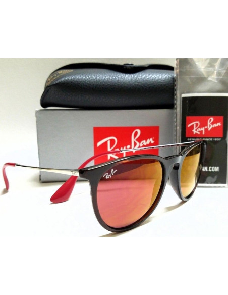 Ray Ban Rb4171 6339/d0 Erika Mix Rojo Plateado Icon Original | Sunn...