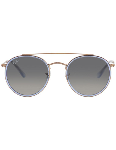 Ray Ban Rb3647n 906771 Round Double Bridge Gris degradado Original ...