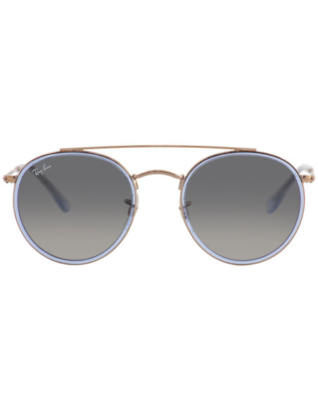 Ray Ban Rb3647n 906771 Round Double Bridge Gris degradado Original ...