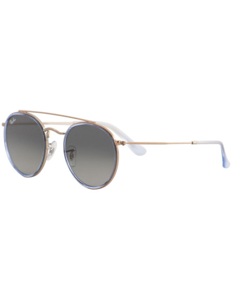 Ray Ban Rb3647n 906771 Round Double Bridge Gris degradado Original ...