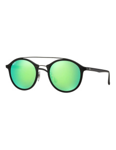 Ray Ban Rb4266 601s3r Round Double Bridge Lightray Verde | Sunnies.uno