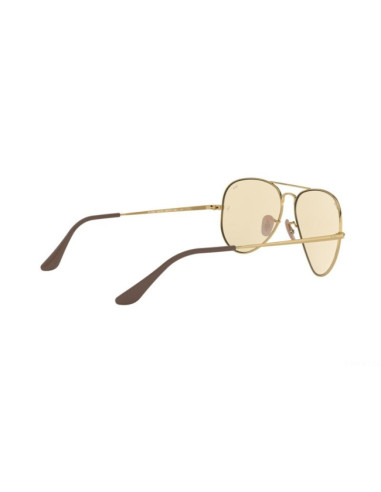 Ray Ban Rb3689 001/T5 New Aviator Coffe Clear Evolve Original