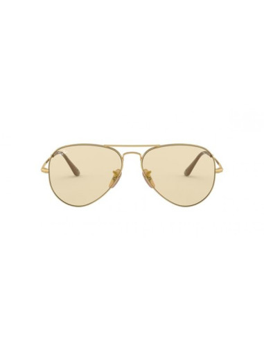 Ray Ban Rb3689 001/T5 New Aviator Coffe Clear Evolve Original