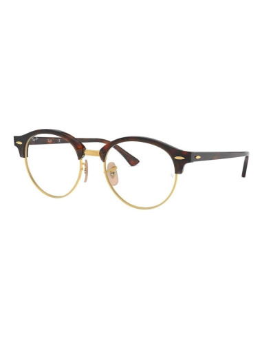 Ray Ban Oftalmico Rb4246v 2372 Clubround Optics Carey Dorado | Sunn...