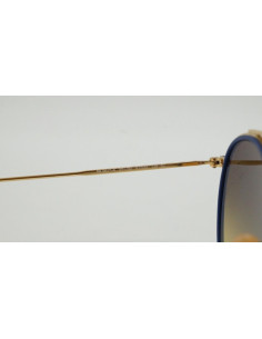 Ray Ban Rb3647n 001/9u Round Double Bridge Azul Espejo Dorad | Sunn... 2