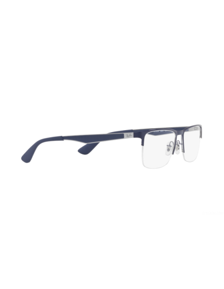 Ray ban Oftalmico RB6335 2947 Square Shape Azul Plateado