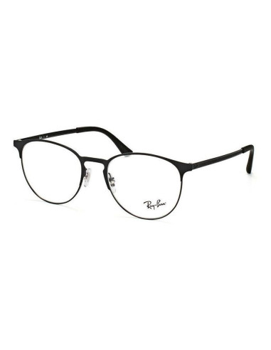 Ray Ban Oftalmico Rb6375 2944 Round Metal Negro Mate Icon | Sunnies...