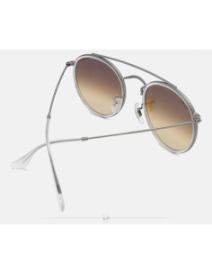 Ray Ban Rb3647n 90869u Round Double Bridge Plata Degradado | Sunnie... 2