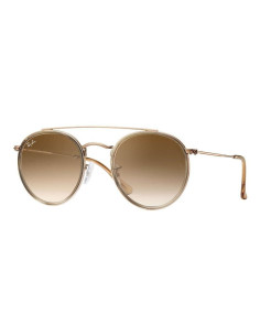 Ray Ban Rb3647n 907051 Round Double Bridge Cafe Degradado | Sunnies...