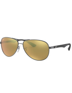 Ray Ban RB8313 004/N3 Aviator Fibra de carbono Dorado Espejo
