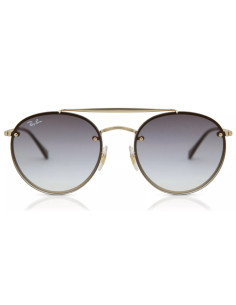 Ray Ban Rb3614n 91400S Round Double Bridge Blaze Azul 2