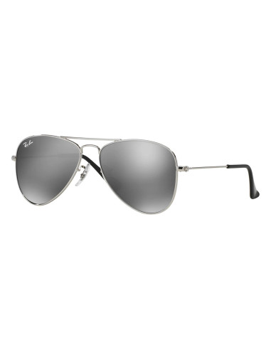 Ray Ban RJ9506S 212/6G Aviator Junior Plata Espejo Gris