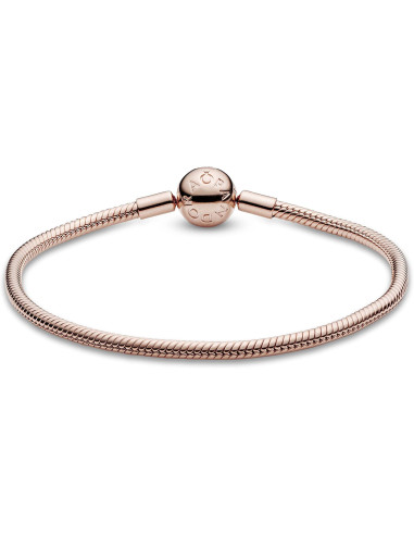 Pandora Moments pulsera de cadena de serpiente Oro Rosa 580728