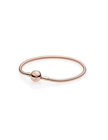 Pandora Moments pulsera de cadena de serpiente Oro Rosa 580728