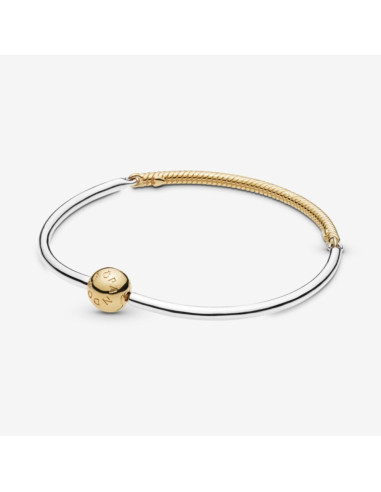 Brazalete Pandora Moments tipo esclava Shine de tres eslabones 568757C00