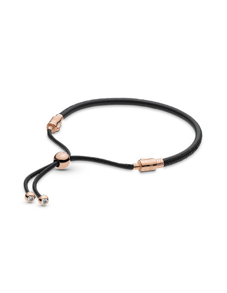 Brazalete Pandora deslizante de cuero Pandora Moments 588059CBK
