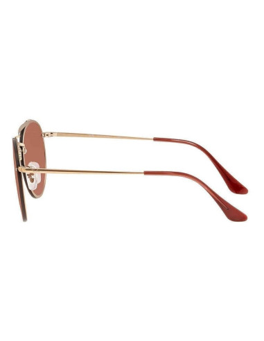Ray Ban Rb3614n 91410t Round Double Bridge Blaze Rosa Dorado | Sunn...