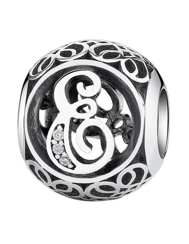 Charm Pandora Letra E Vintage 791849cz pa59