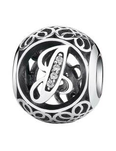 Charm Pandora Letra J Vintage 791854cz pa64