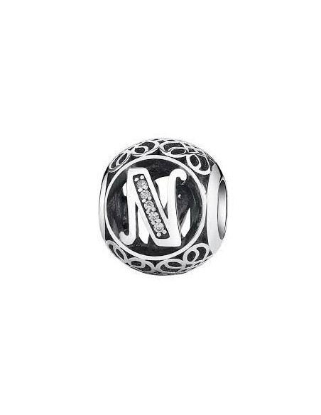 Charm Pandora Letra N Vintage 791858cz pa67