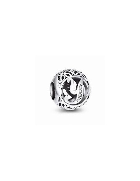 Charm Pandora Letra Y Vintage 791869cz pa75