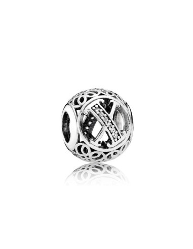Charm Pandora Letra X Vintage 791868cz pa76