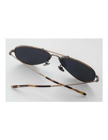 Ray Ban Rb8125 913757 Aviator Titanium Antique Gold Grey | Sunnies.uno